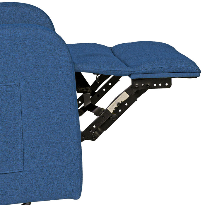 Dakota - Power Recliner 3-in-1 With Swivel, Glider, USB Ports - Blue - Simple Home Plus