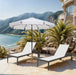 Amalfi - Patio Umbrella - Light Brown Base / Black Pole - Simple Home Plus