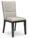 Glinari - Taupe / Black - Dining Upholstered Side Chair (Set of 2) - Simple Home Plus