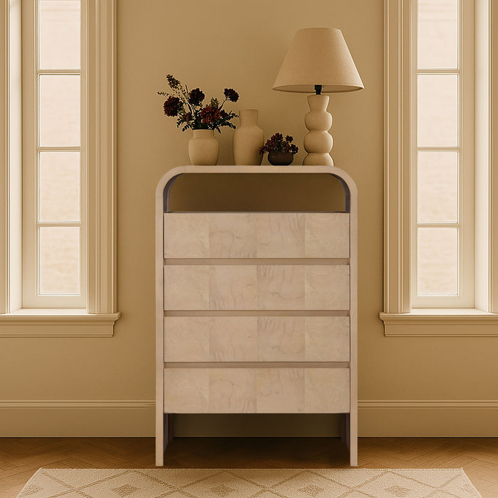 Giada - Solid Wood And Veneer Chest - Simple Home Plus