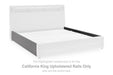 Verishaw - California King Upholstered Rails - Gray - Simple Home Plus