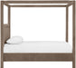 Salina - Velvet Upholstered Bed - Taupe - Simple Home Plus