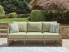 Serena Shores - Beige / Green - Sofa With Cushion - Simple Home Plus