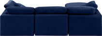 Indulge - Velvet 4 Piece Modular Sectional With Chaise - Simple Home Plus