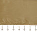 Emilia - Lightweight Valance With Beads - Bronze - Simple Home Plus