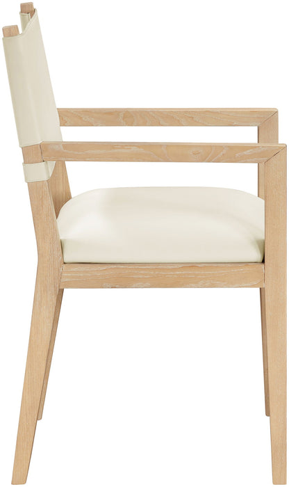 Avon - Vegan Leather Dining Arm Chair - Simple Home Plus