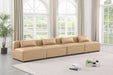 Cube - Modular 4 Piece Armless Sofa - Tan - Simple Home Plus