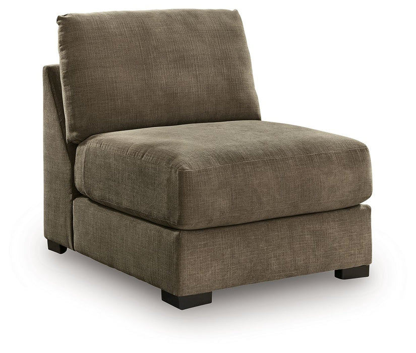 Camellia-Court - Armless Chair - Coffee - Simple Home Plus