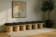 Pavilion - 6 Piece Modular Bench With Natural Base - Simple Home Plus