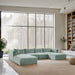 Shaggy - 5 Piece Modular Sectional With Chaise And Ottoman - Simple Home Plus