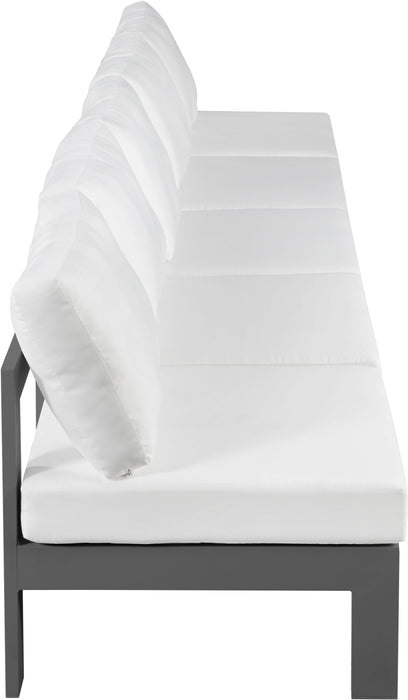 Nizuc - Outdoor Patio 5 Seat Modular Armless Sofa With Gray Frame - Simple Home Plus