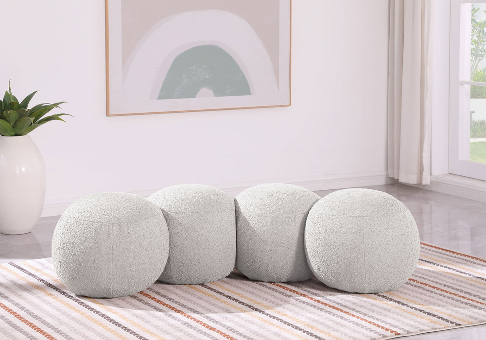 Apollo - Boucle Fabric Bench - Simple Home Plus