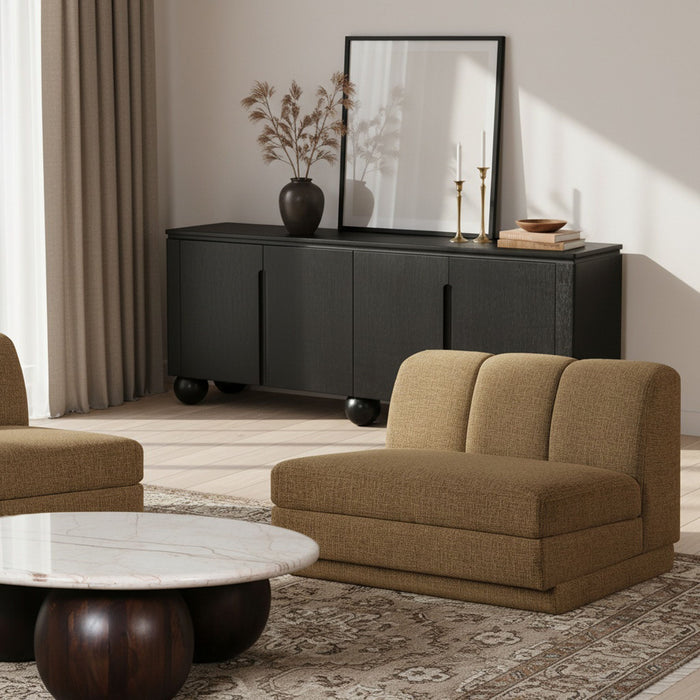 Modari - Fabric Upholstered Armless Chair - Simple Home Plus