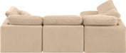 Indulge - Velvet 4 Piece Modular Sectional - Simple Home Plus