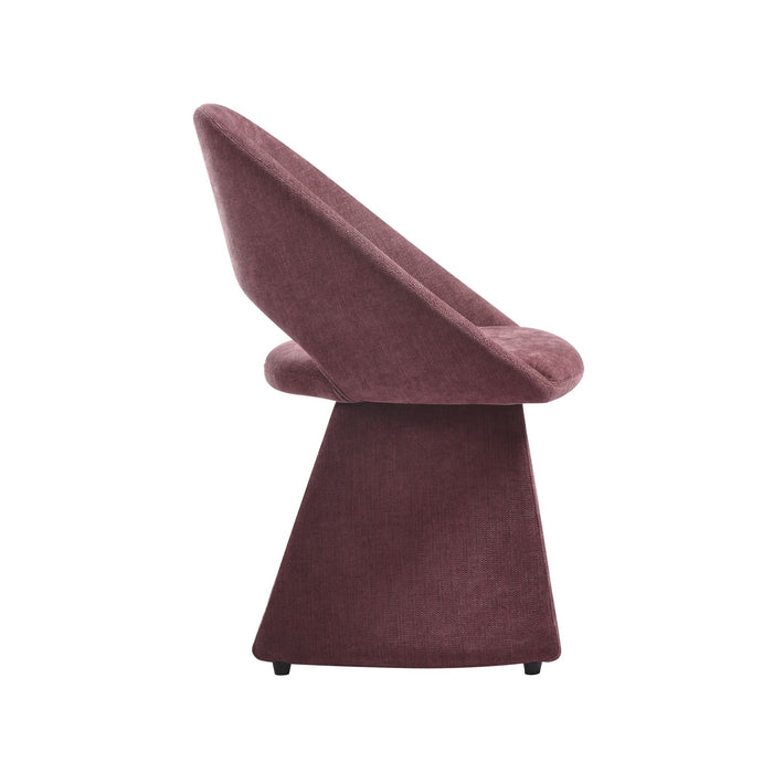 Angelina - Modern Curved Back Upholstered Dining Chair - Simple Home Plus