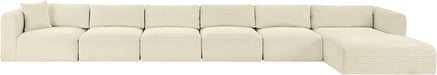 Shaggy - 6 Piece Modular Sectional With Chaise - Simple Home Plus