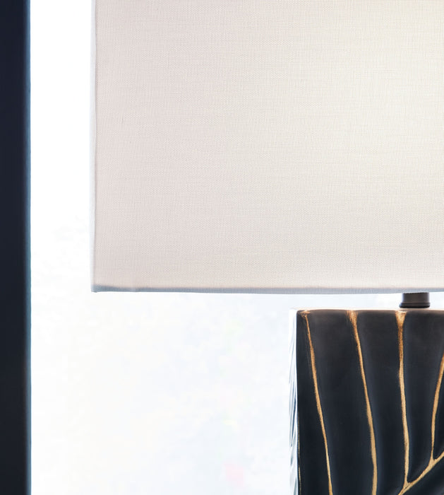 Bartlen - Black / Gold Finish - Poly Table Lamp - Simple Home Plus