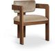 Sacha - Velvet Dining Chair With Brown Base (Set of 2) - Simple Home Plus