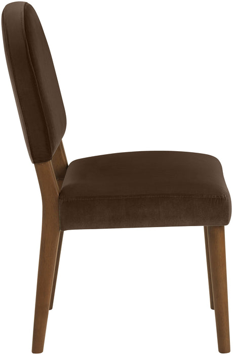 Varinelle - Velvet Dining Chair (Set of 2) - Walnut Frame - Simple Home Plus
