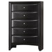 Briana - 5-Drawer Bedroom Chest - Black - Simple Home Plus