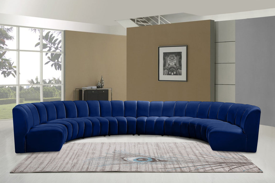 Infinity - 8 Piece Velvet Modular Sectional - Simple Home Plus