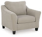 Willarae - 2 Pc. - Chair And A Half, Ottoman - Taupe - Simple Home Plus