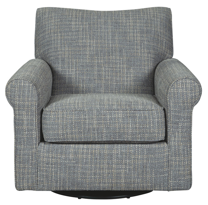 Renley - Ash - Swivel Glider Accent Chair - Simple Home Plus