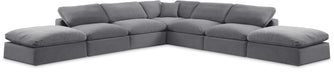 Comfy - 7 Piece Velvet Modular Corner Sectional - Simple Home Plus