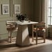 Ravina - Upholstered Counter Stool With Stained Natural Base - Simple Home Plus