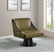 Millwin - Swivel Accent Chair With Black Base - Simple Home Plus