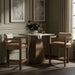 Ravina - Upholstered Counter Stool With Stained Brown Base - Simple Home Plus