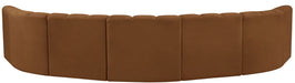 Arc - Velvet 7 Piece U-Shaped Modular Sofa - Saddle - Simple Home Plus