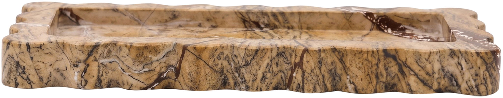 Josie - Genuine Marble Tray - Brown - Simple Home Plus