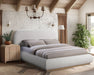 Vaughn - Chenille Bed With Natural Base - Simple Home Plus