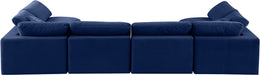 Comfy - 6 Piece Velvet Modular Armless Sectional - Simple Home Plus