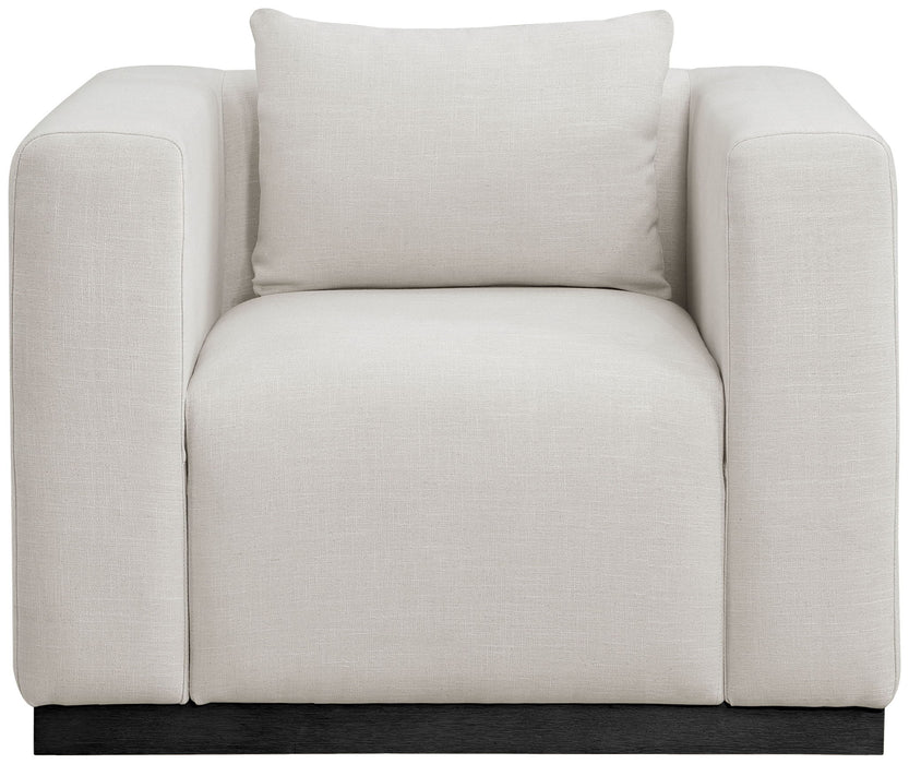 Alfie - Linen Textured Fabic Chair - Simple Home Plus