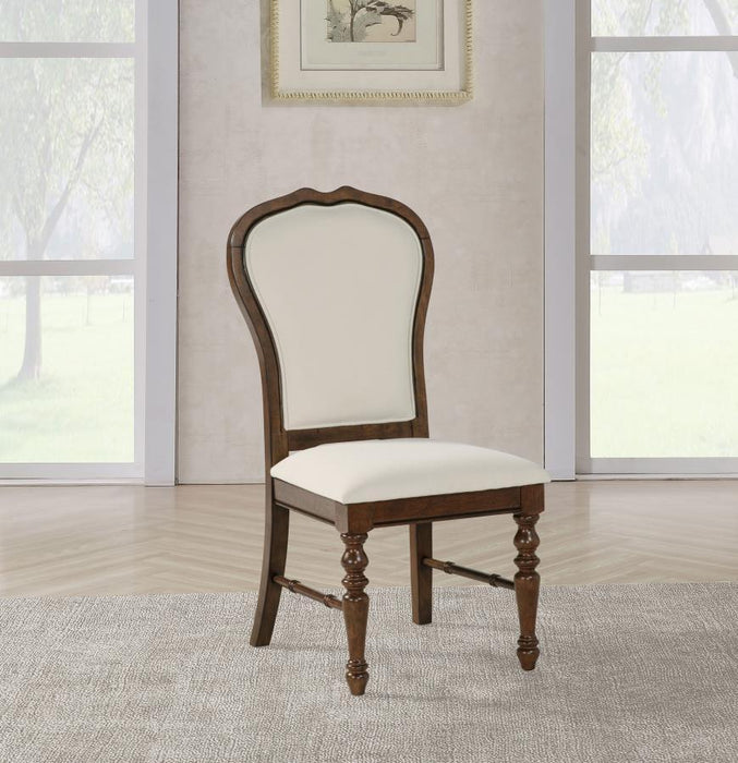 Landon - Upholstered Dining Side Chair (Set of 2) - Rich Brown - Simple Home Plus