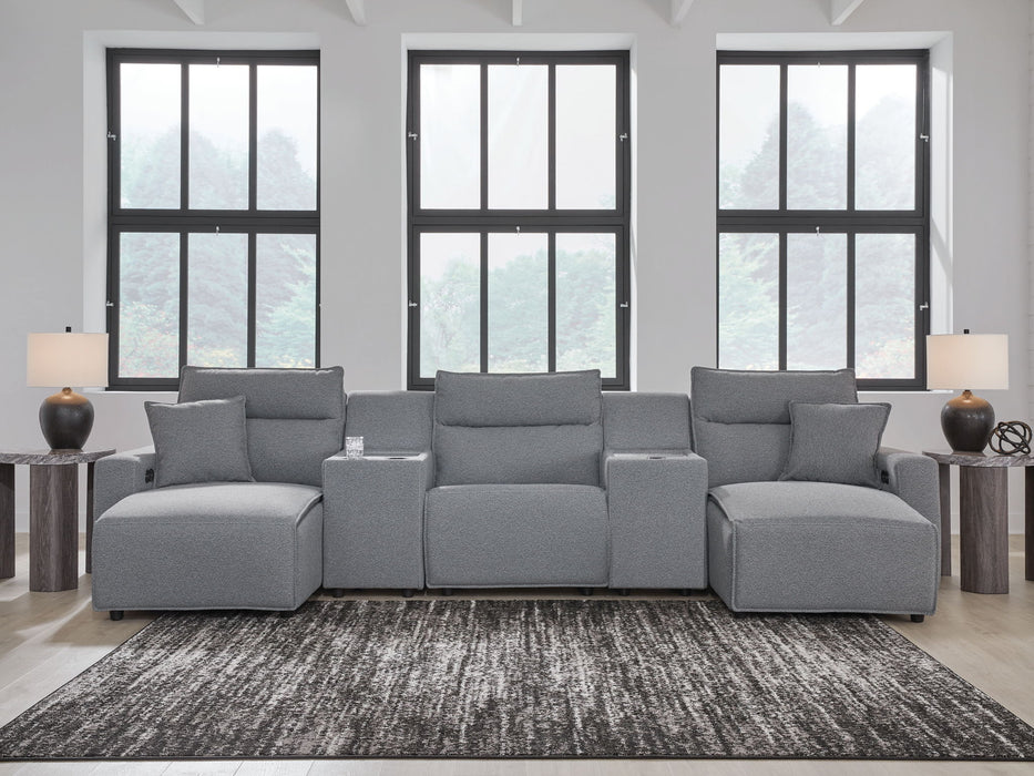 ModMax II - Salt And Pepper - Reclining Sectional - Simple Home Plus