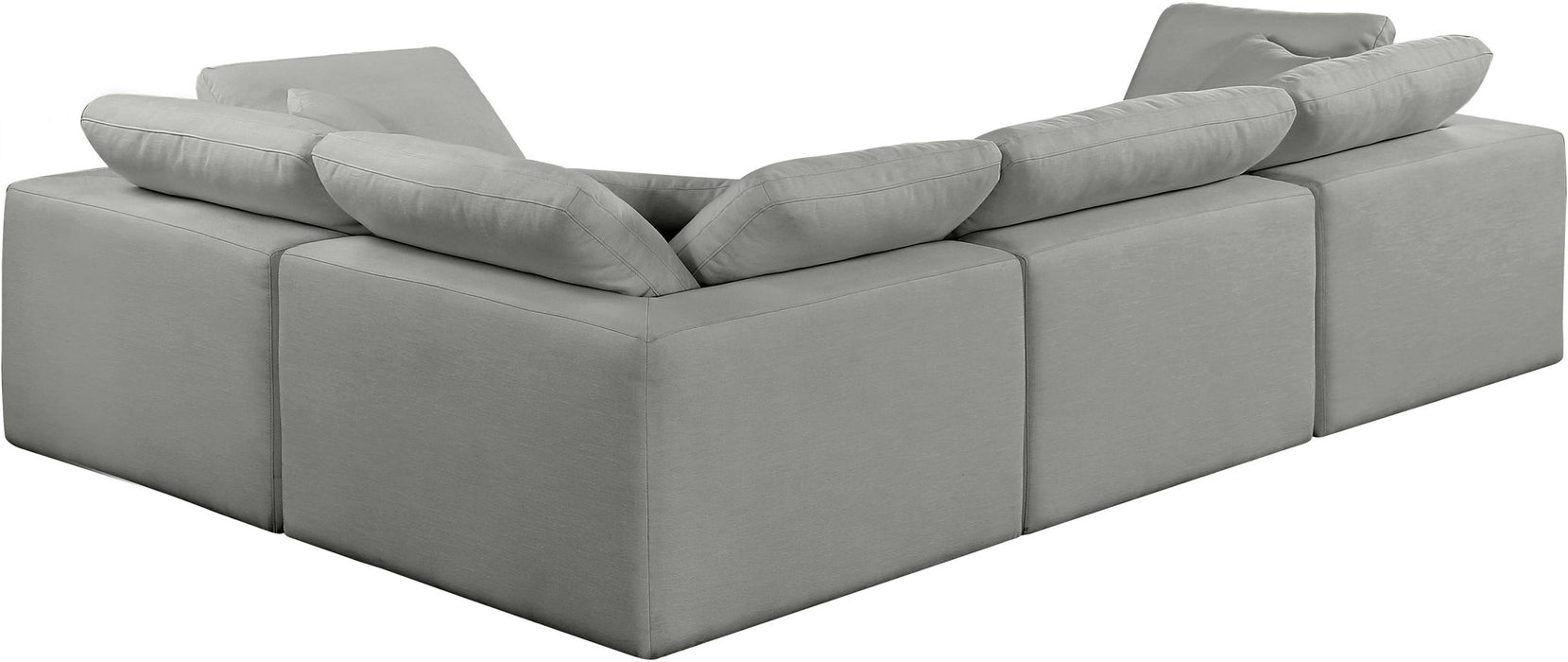 Comfy - 4 Piece Linen Fabric Modular Sectional - Simple Home Plus