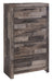 Derekson - Multi Gray - Five Drawer Chest - Simple Home Plus