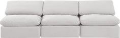 Indulge - Velvet 3 Seat Modular Armless Sofa - Simple Home Plus