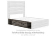 Graystorm - Twin/Full Side Storage with Rail - Brown Gray - Simple Home Plus