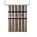 Donovan - Embroidered Shower Curtain - Navy - Simple Home Plus