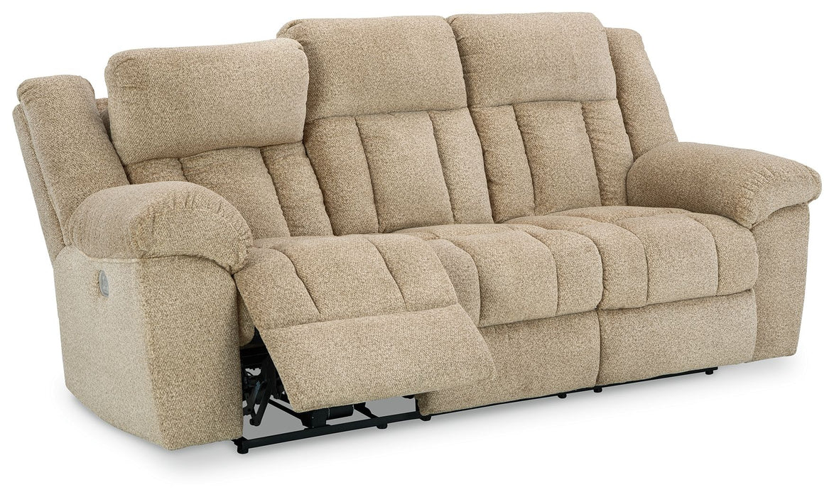 Tip-off - Power Reclining Sofa With Adj Headrest - Simple Home Plus