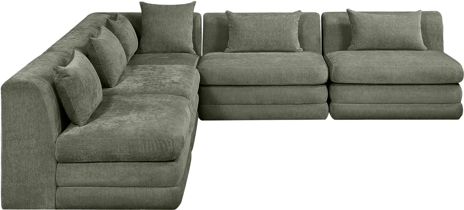 Stellar - 5 Piece Upholstered Modular Sectional - Simple Home Plus