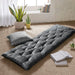 Edelia - Poly Lounge Floor Pillow Cushion - Charcoal - Simple Home Plus