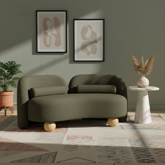 Daphne - Boucle Loveseat - Simple Home Plus