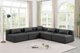 Cube - 5 Piece Modular Corner Armless Sectional - Simple Home Plus