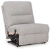 Acklen Place - Power Armless Recliner With Adj Headrest - Pewter - Simple Home Plus