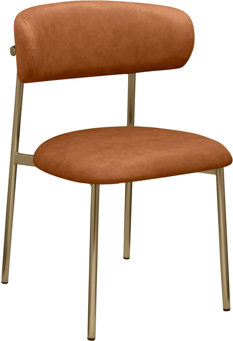 Lupita - Dining Chair With Brushed Gold Legs(Set of 2) - Simple Home Plus